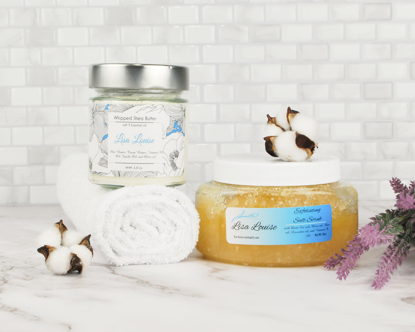 Beauty Gift Box- Whipped Shea Butter + Exfoliating Salt Scrub